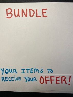 BUNDLE your items to receive your offer! PROMOTIONAL OFFER